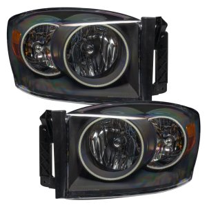 Dodge Ram Headlight Assemblies - ORACLE Lighting - ColorSHIFT 2.0 - Black - `07-`08